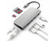 USB Хъб Satechi USB-C Aluminum Multiport Adapter, тъмносив