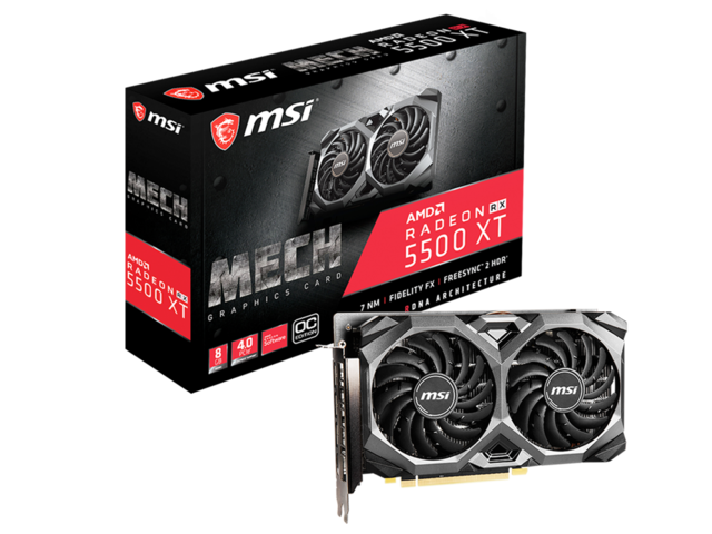 Видео карти MSI Radeon RX 5500 XT MECH 8G OC