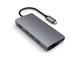 USB Хъб Satechi USB-C Aluminum Multiport 4K Adapter v2, тъмносив