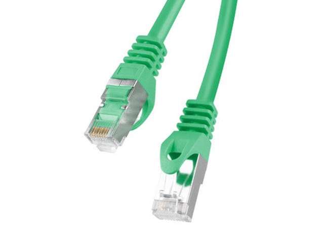 Кабели и Адаптери Lanberg CAT.6 FTP Patch Cable 1m, в зелено