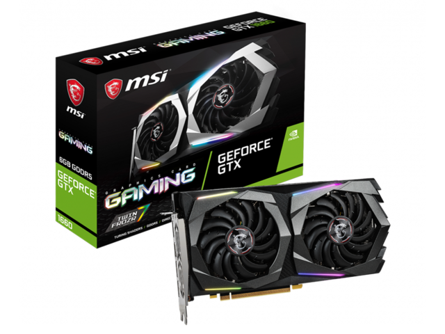 Видео карти MSI GeForce GTX 1660 GAMING 6G