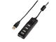 USB Хъб Hama Hub 54590 On/Off Switch USB 2.0, в черно 
