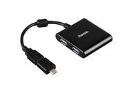 USB Хъб Hama Hub 12325 USB 3.0, в черно