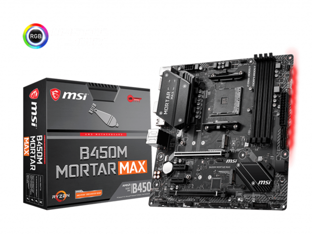 Дънни платки MSI B450M MORTAR MAX