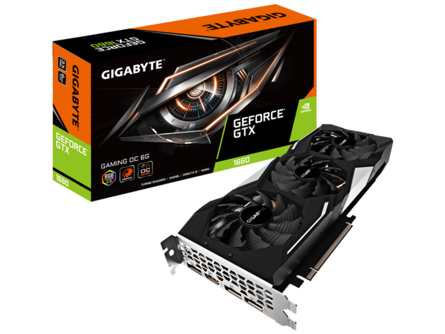 Видео карти Gigabyte GeForce GTX 1660 GAMING OC 6G
