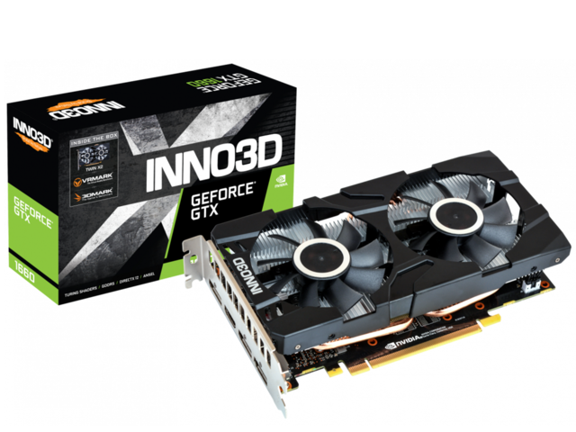 Видео карти Inno3D GeForce GTX 1660 Twin X2