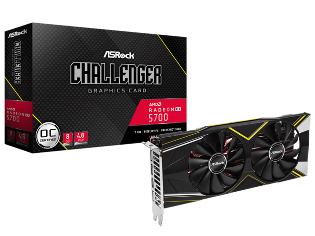 Видео карти ASRock Radeon RX 5700 CHALLENGER D 8G OC