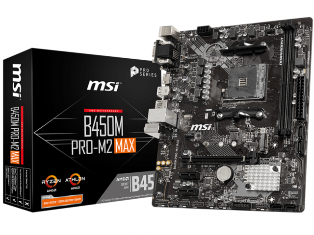 Дънни платки MSI B450M PRO-M2 MAX