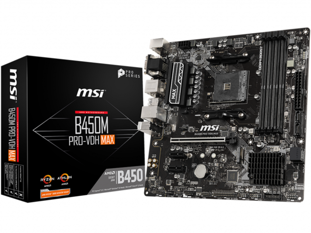 Дънни платки MSI B450M PRO-VDH MAX