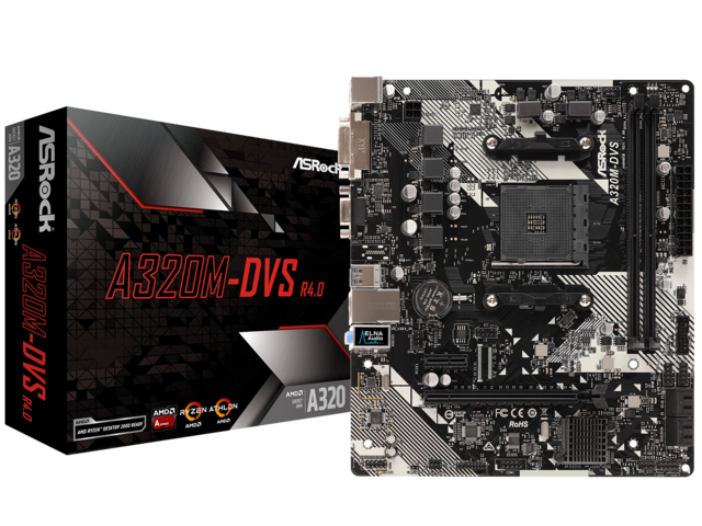 Дънни платки ASRock A320M-DVS-R4.0