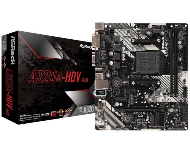 Дънни платки ASRock A320M-HDV R4.0