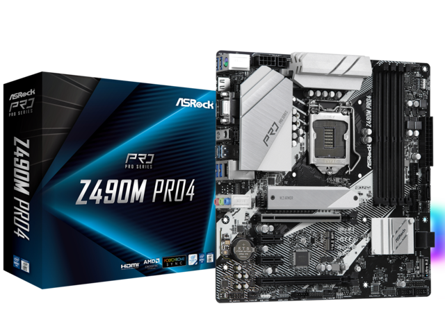 Дънни платки ASRock Z490M Pro4
