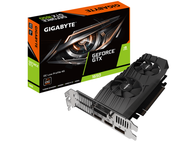 Видео карти Gigabyte GeForce GTX 1650 D6 OC LP