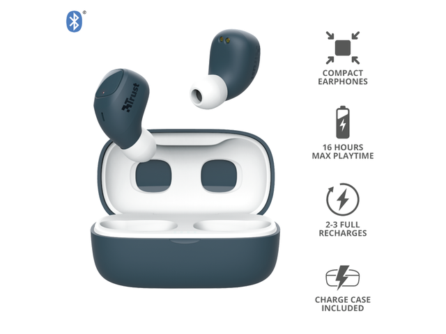 Слушалки Trust Nika Compact Blue