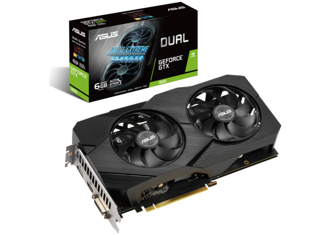 Видео карти ASUS DUAL GeForce GTX 1660 EVO