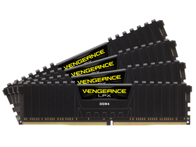 Оперативна памет 64GB (4x16GB) DDR4 3200MHz Corsair Vengeance LPX Black