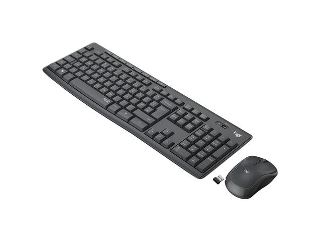 Клавиатури Logitech MK295 Silent Wireless Combo - GRAPHITE - US INTL