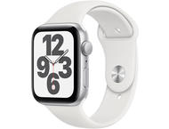 Смарт часовници Apple Watch SE GPS, 40mm Silver Aluminium Case with White Sport Band - Regular