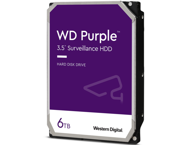Твърди дискове 6TB 5700rpm Western Digital Purple Surveillance