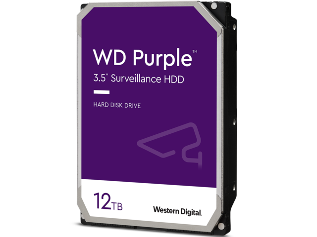 Твърди дискове 12TB 7200rpm Western Digital Purple Surveillance