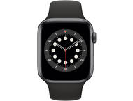 Смарт часовници Apple Watch S6 GPS, 40mm Space Gray Aluminium Case with Black Sport Band - Regular