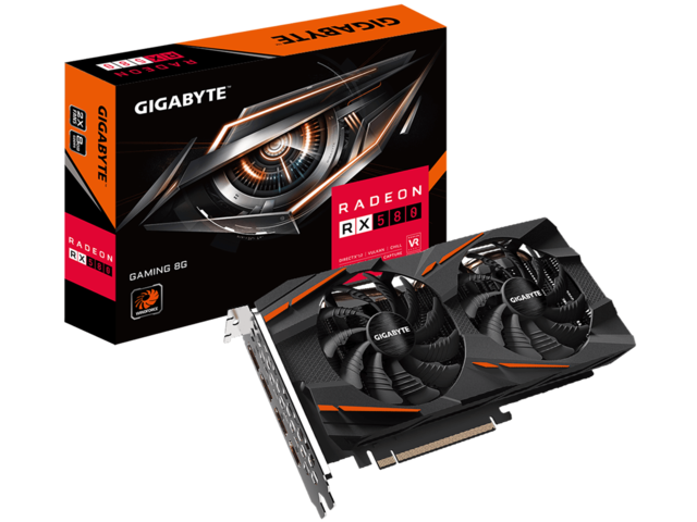 Видео карти Gigabyte Radeon RX 580 Gaming 8G (rev. 2.0)