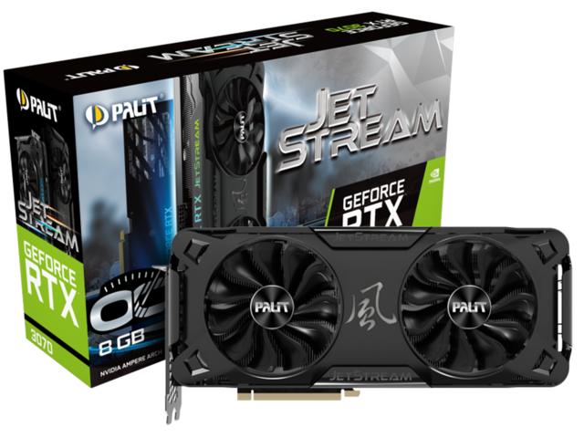 Видео карти Palit GeForce RTX 3070 JetStream OC