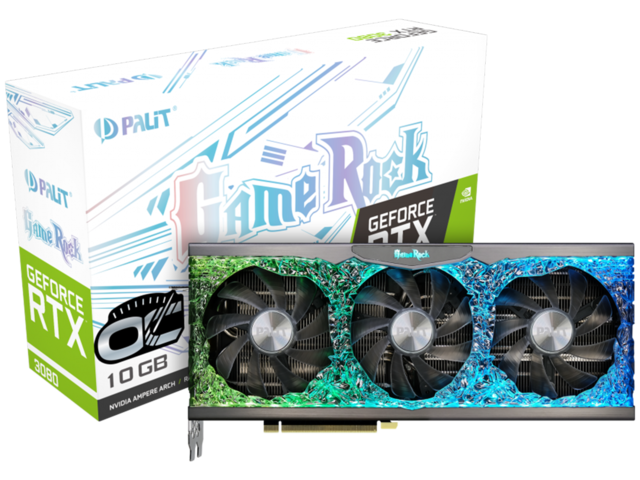 Видео карти Palit GeForce RTX 3080 GameRock OC