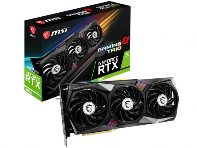 Видео карти MSI GeForce RTX 3070 GAMING X TRIO