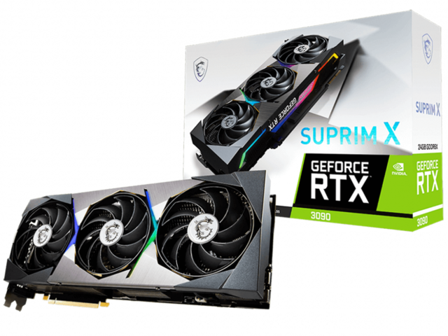 Видео карти MSI GeForce RTX 3090 SUPRIM X 24G