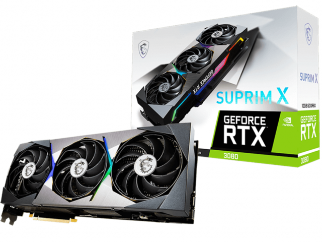 Видео карти MSI GeForce RTX 3080 SUPRIM X 10G