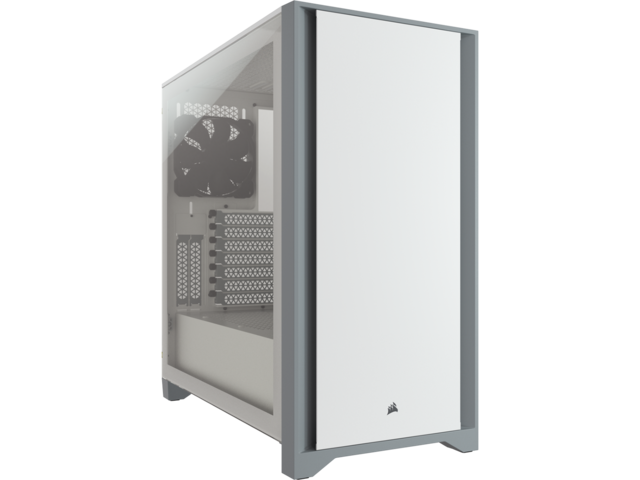 Кутии Corsair 4000D Tempered Glass White