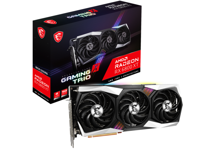 Видео карти MSI Radeon RX 6800 XT GAMING X TRIO