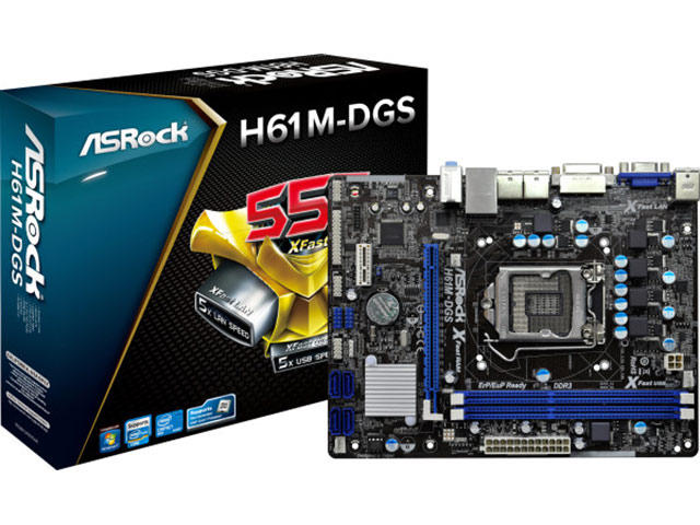 Дънни платки ASRock H61M-DGS