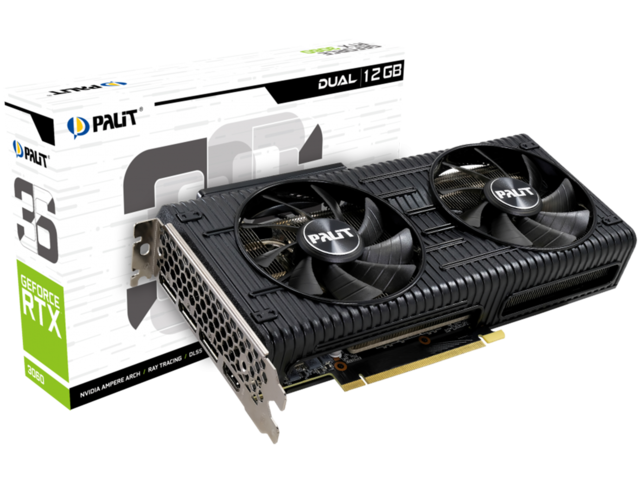 Видео карти Palit GeForce RTX 3060 Dual 12GB