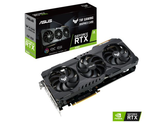 Видео карти Asus TUF Gaming RTX 3060 OC 12G