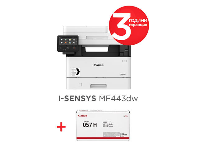 Принтери Canon i-SENSYS MF443dw + Canon CRG-057H
