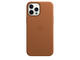 Калъфи Apple iPhone Leather Case с MagSafe, кафяв