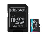 Карти памет 64GB Kingston Canvas Go! Plus microSD Memory Card