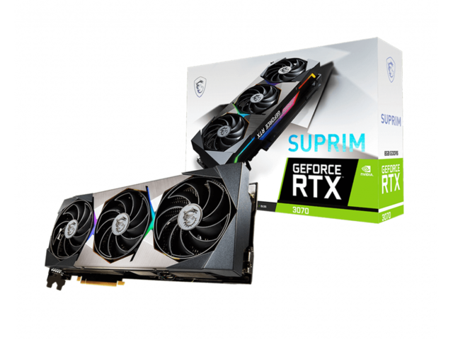 Видео карти MSI GeForce RTX 3070 SUPRIM 8G LHR