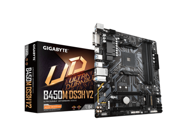 Дънни платки Gigabyte B450M DS3H V2