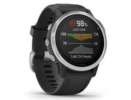Смарт часовници Garmin Fenix 6S Solar Silver with Black Band