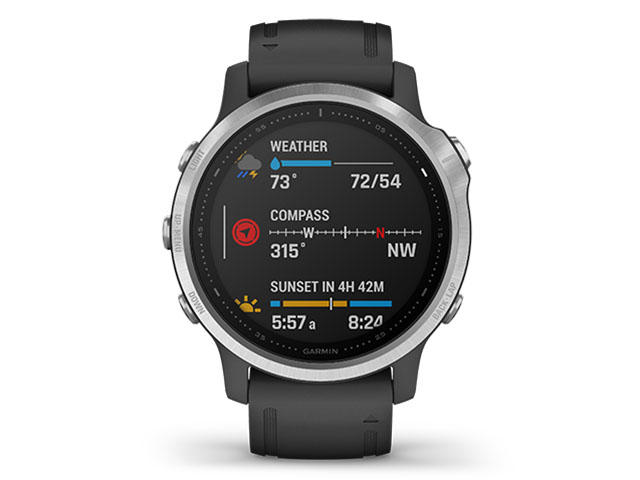 Смарт часовници Garmin Fenix 6S Solar Silver with Black Band