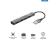 USB Хъб Trust Halyx Aluminium 4-портов Mini USB хъб