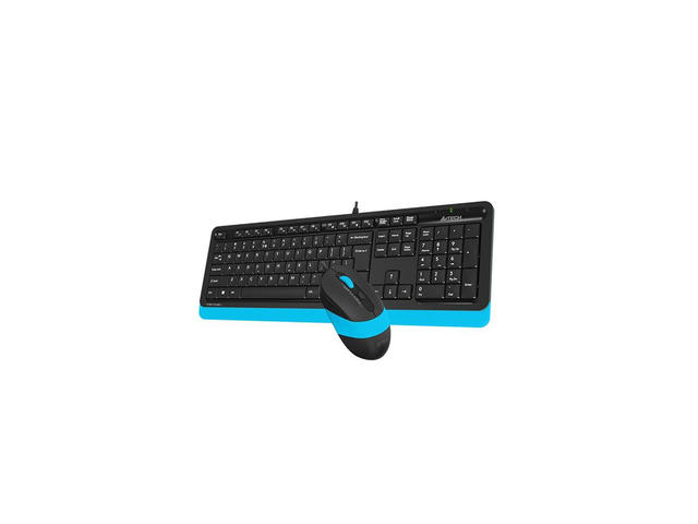Клавиатури A4tech Fstyler, черен/син