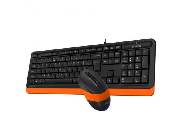 Клавиатури A4tech Fstyler, оранжев/син