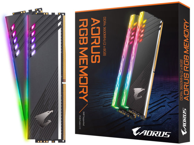 Оперативна памет 16GB (2X8GB) DDR4 3600MHz AORUS RGB