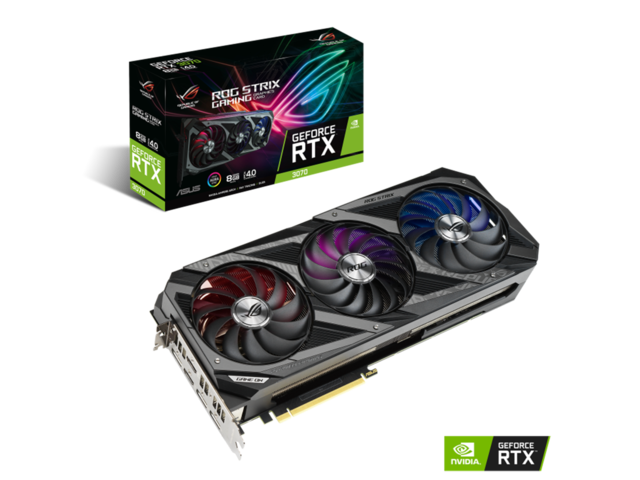 Видео карти ASUS ROG Strix GeForce RTX 3070 8GB