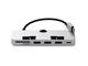 USB Хъб Satechi Aluminum TYPE-C CLAMP PRO Hub (3x USB 3.0,MicroSD) - Silver