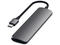USB Хъб Satechi Slim Aluminum USB Type-C Multi-Port Adapter V2 (Space Gray)
